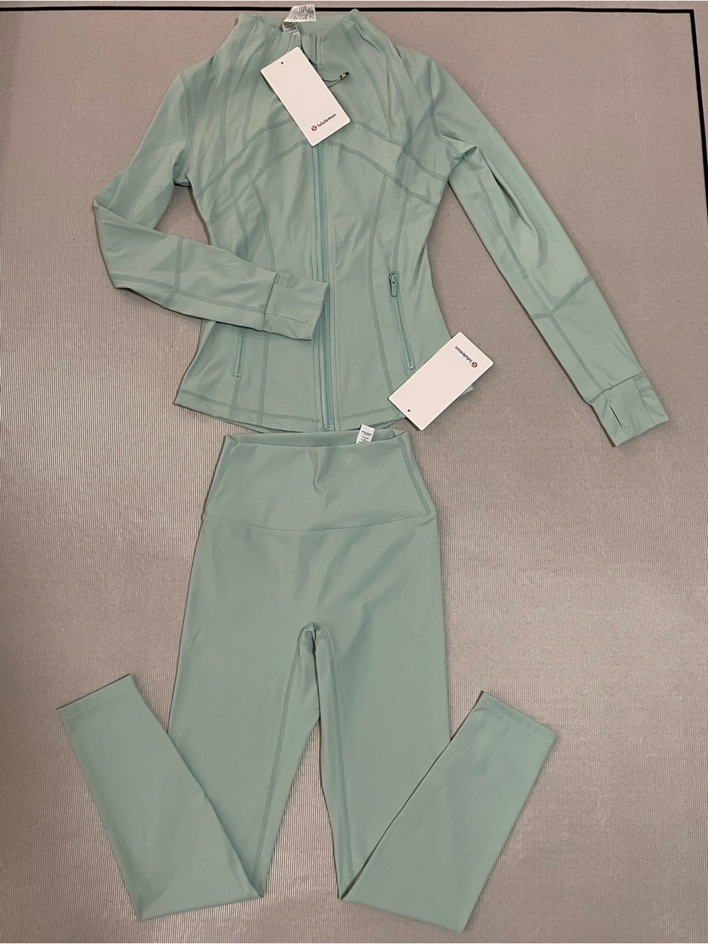 lululemon athletica Seafoam Mint Full-Zip Athletic Jacket